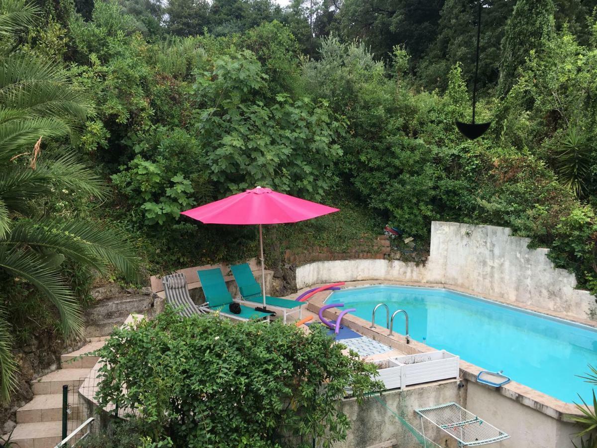 Le Cannet, Chambre à l'étage d'une maison avec piscine Esterno foto