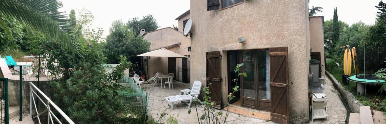 Le Cannet, Chambre à l'étage d'une maison avec piscine Esterno foto